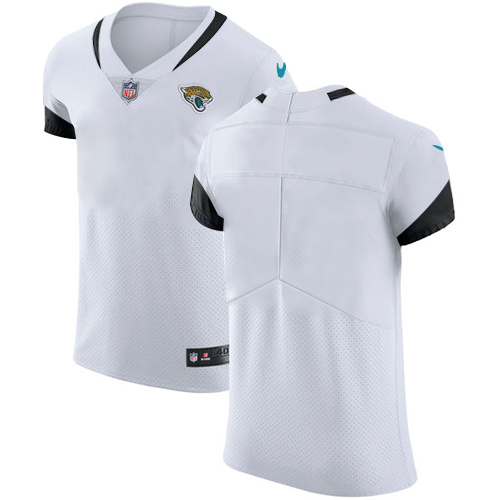 Nike Jaguars Blank White Men's Stitched NFL Vapor Untouchable Elite Jersey - Click Image to Close